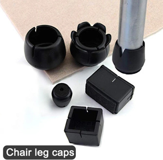 8 Pcs/set Rectangular Round Square Chair Leg Cap Chair Leg Protector Cover Furniture Table Leg Covers Round Bottom Circle