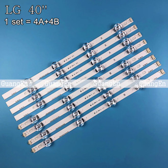 8 pieces/set New LED Strip For LG 40'' TV 40LF630V 40LF5750 INNOTEK 40 DRT4.0 DRT 4.0 3.0 40 inch A B SVL400 6916L-0885A 0884A