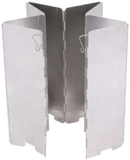 8 platen Wind Shield Schermen Opvouwbare Outdoor Camping Koken Fornuis Gasfornuis Voorruit Wind Screen Camping Apparatuur