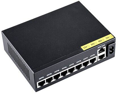 8 + 2 Standaard Poe Switch Netwerk Splitter 10-Poort Switch Draadloze Ap Monitoring Switch