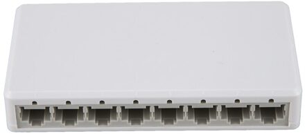 8 Poorten Gigabit Switch Desktop RJ45 Ethernet Switch 10/100Mbps Hub Switcher (Eu Plug)