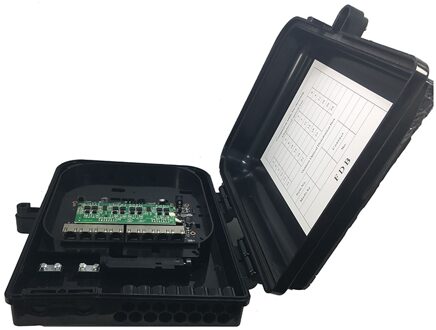 8 port 10/100/1000 M poe switch inclusief IP65 Plastic case water proof