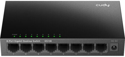 8-Port Gigabit Desktop Metal Switch Switch