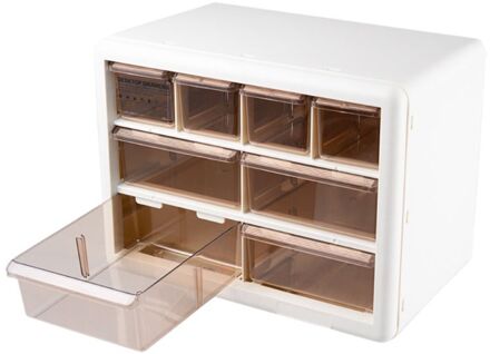 8 Raster Ladeblok Sieraden Opbergdoos Organizer Desktop Make Bin Container