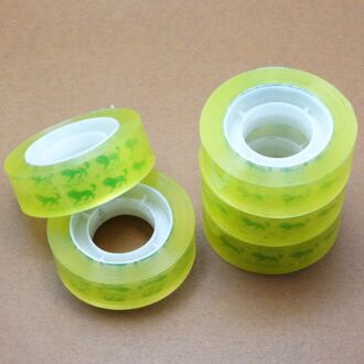 8 Rolls/lot Sellotape Clear Plakband Transparante Afdichting Verpakking Tape Thuis Kantoor School Briefpapier DIY Tool S18155