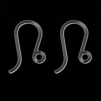 8 Seizoenen Plastic Ear Wire Haken Earring Bevindingen Transparant W/ Loop Diy Sieraden 17Mm X 8Mm, post/Draad Maat: (21 Gauge), 20 Pcs