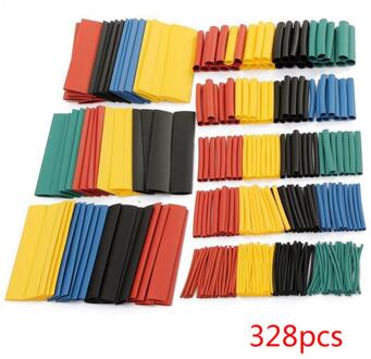 8 Size 5 Kleur 328 Stuks Diverse Polyolefine Krimpkous Tube Kabel Behuizing Bedekt Draad Schede Diy Elektrische Circuit Gereedschap
