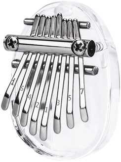 8 Sleutel Kalimba Mini Thumb Piano Vinger Piano Transparante Acryl Vinger Toetsenbord Muziekinstrument Keyboard Piano Little eend egg