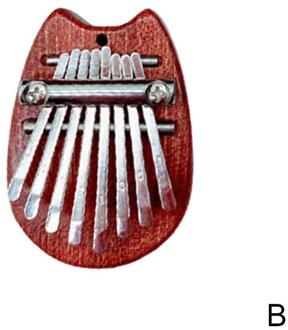 8 Sleutel Mini Hout Kristal Duim Piano Vinger Percussie Instrument Pocket Toetsenbord Draagbare Kinderen Piano Do F4V7
