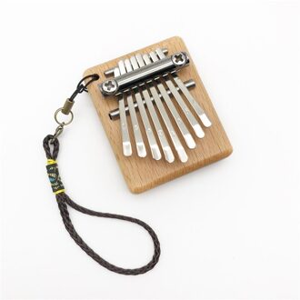 8 Sleutel Mini Kalimba Exquise Vinger Duim Piano Marimba Musical Goede Accessoire Hanger Musical Hanger Accessoire Kalimba mahonie kleur