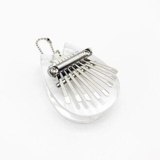 8 Sleutel Mini Kalimba Exquise Vinger Duim Piano Marimba Musical Goede Accessoire Hanger Musical Hanger Accessoire Kalimba wit