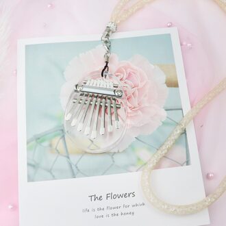 8 Sleutel Mini Kalimba Exquise Vinger Duim Piano Marimba Musical Goede Accessoire Hanger