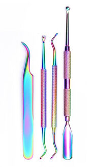 8 soorten Chameleon Rvs Nail Clipper Cutter Dode Huid Remover UV Gel Nail Art Clean Tool Trimmer Tang Manicure kits 05