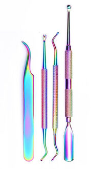 8 soorten Chameleon Rvs Nail Clipper Cutter Dode Huid Remover UV Gel Nail Art Clean Tool Trimmer Tang Manicure kits 06