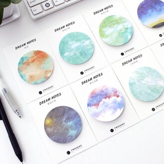 8 stks Droom note Starry memo pad Planeet sticky note Decoratieve sticker Briefpapier items Office materiaal schoolbenodigdheden A6665