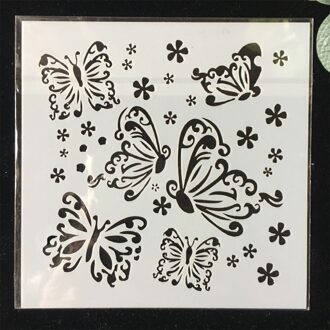 8 Stks/pak 13Cm Uil Vogel Diy Gelaagdheid Stencils Muur Schilderen Plakboek Kleuring Embossing Album Decoratieve Template