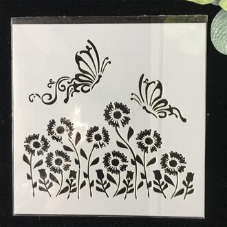 8 Stks/pak 13Cm Uil Vogel Diy Gelaagdheid Stencils Muur Schilderen Plakboek Kleuring Embossing Album Decoratieve Template