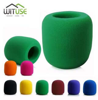 8 Stks/partij 8 Kleuren Handheld Stage Microfoon Karaoke Dj Voorruit Sponge Foam Mic Cover EN9996