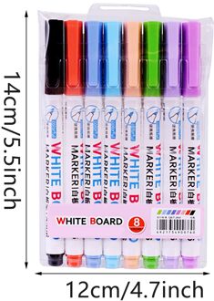 8 Stks/partij Drogen De Whiteboard Marker Is Zeer Geschikt Voor Thuis School Of Kantoor Uitwisbare Maker Pen Schilderen Briefpapier