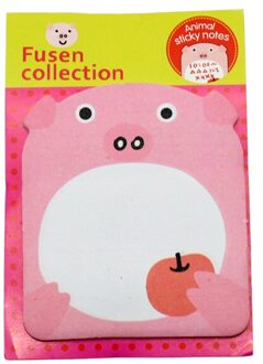 8 Stks/partij Leuke Panda Zelfklevende Memo Pad Cartoon Dier Papier Post Het Sticky Notes Bladwijzer Briefpapier Post -It Notes geel