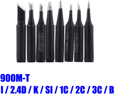 8 stks/partij loodvrij Solderen Soldeerbout Tips 900M-T-I 900M-T-K 900M-T-B Voor 936 Soldeerstation