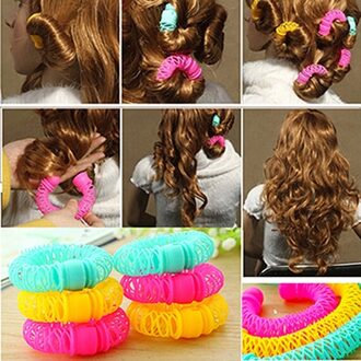 8 Stks/partij Magic Krultang Haar Rollen Krullen Roller Lucky Donuts Krullend Haar Styling Make Up Gereedschap Accessoires Voor Vrouw Dame