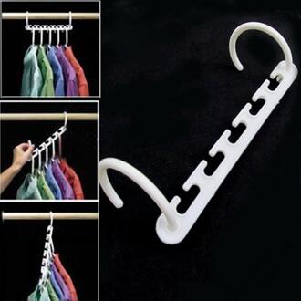 8 Stks/partij Magie Kleerhanger Rack Plastic Praktische Kasten Winkel Closet Kleding Haak Space Saver Organizer Rekken