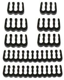 8 Stks/partij Pp Kabel Kam Moederbord 6/8/24 Pin Pc Power Kabels Bedrading Voor 2.5-3.4Mm Kabel manager Zwart