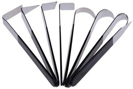 8 Stks Perfecte Rvs Aardewerk Klei Carving Met Rubberen Handvat