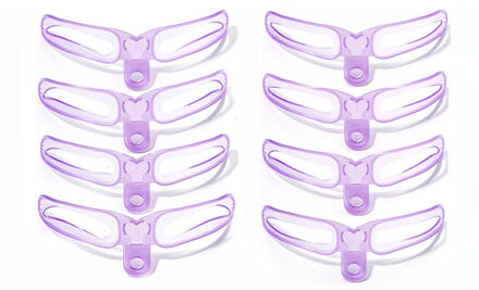 8 Stks/set Brow Stencils Herbruikbare Wenkbrauw Definiëren Stencils Eye Brow Tekening Gids Template Make Tool