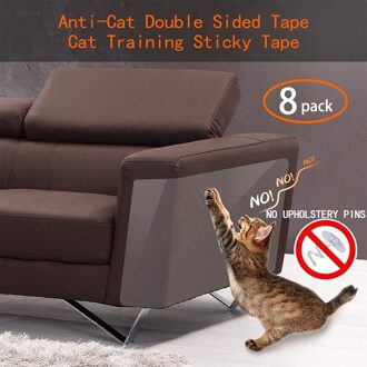 8 Stks/set Cat Scratch Protector Tape Afschrikmiddel Anti Scratch Duurzaam Sticker Clear Protector Sofa Katten Pet Training Stoelen