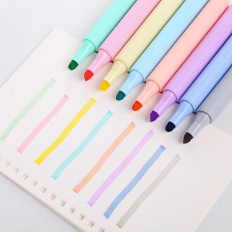 8 Stks/set Creatieve Fluorescerende Markeerstift Potlood Candy Kleur Tekening Marker