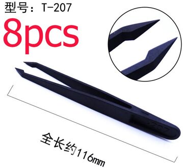 8 Stks/set Epoxyhars Sieraden Tool Set Pincet Anti-Statische Plastic Precisie Diy Maken Voor Epoxyhars Mal Sieraden componenten 1stk 207