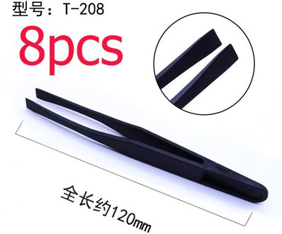 8 Stks/set Epoxyhars Sieraden Tool Set Pincet Anti-Statische Plastic Precisie Diy Maken Voor Epoxyhars Mal Sieraden componenten 1stk 208