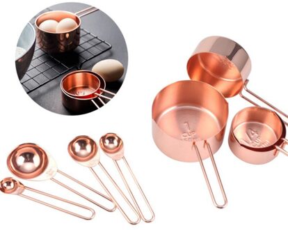 8 Stks/set Keuken Koken Accessoires Thee Koffie Maatlepel Duurzaam Roestvrij Staal Maatbeker Gereedschap Set