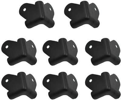 8 Stks/set Thuis Gitaar Stage Anti Collision Speaker Hoeken Zwart Accessoires Slijtvast Kast Wrap Hard Versterker Protector