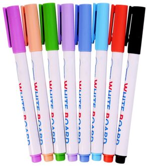 8 Stks/set Uitwisbare Marker Pennen Whiteboard Pennen Schrijftafeltje En Tekening Pennen Voor Whiteboard School Kantoor