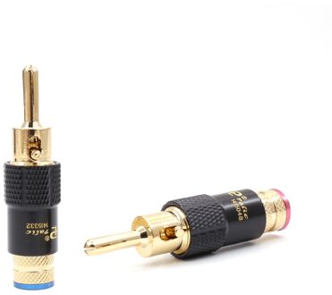 8 Stuks 24K Vergulde Banana Speaker Plug Schroef Lock 10 Mm Cable Connector