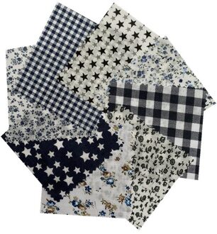 8 Stuks 25*25Cm Bedrukt Katoen Stoffen Ster Streep Ambachten Doek Stof Voor Naaien Quilten Handwerken Diy Handgemaakte accessoires Cadeau 3