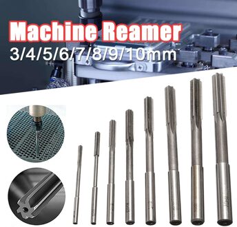 8 stuks 3/4/5/6/7/8/9/10mm HSS H8 rechte Shank Frezen Ruimers Set Precisie Opspannen Machine Cutter Tool