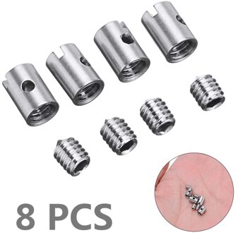 8 Stuks 5Mm Auto Soldeerloze Kabel Tepels Throttle Choke Roestwerende Roest-Proof Voor Instelling Up Carb Kabels Motorfiets maaier Onderdelen