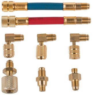 8 Stuks Auto Air Conditioner Koeling R134A R12 Omzetten Adapter Slang Set Kits