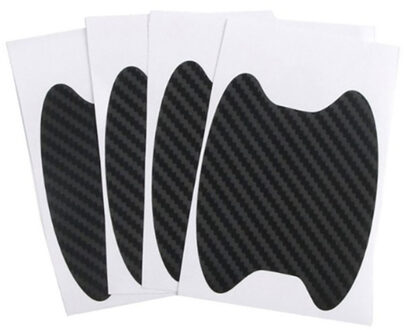 8 stuks Auto Bescherming Handvat Film Universele Onzichtbare Auto Deur Sticker Krassen Slip Cover Auto Bescherming Handvat Film zwart