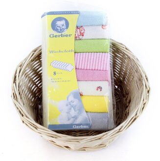 8 Stuks Baby Voeden Handdoek Baby Gezicht Reinigen Handdoek Gedrukt Kinderen Kleine Zakdoek Gaas Verpleging Baby Zakdoeken