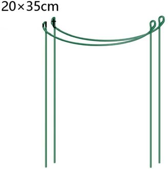 8 Stuks Bloemen Vine Plant Ondersteuning Stake Tuin Stakes Plant Ring Grens Ondersteuning Groene Plant Kooi Ondersteunt Lelie Pioen Orchidee 4stk / 20X35cm