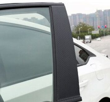 8 Stuks Car Window Sticker Carbon Fiber Decal Deur Voor Honda Accord Berichten