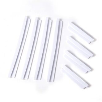 8 Stuks Clip Model Anti-Collision Strips Auto Deuren Anti-Wrijving Strips Korte/Lange Anti-Collision strips Voor Auto Accessoires wit