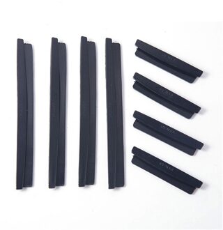 8 Stuks Clip Model Anti-Collision Strips Auto Deuren Anti-Wrijving Strips Korte/Lange Anti-Collision strips Voor Auto Accessoires zwart