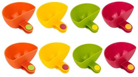 8 Stuks Diverse Kruiden Suiker Salade Tomaat Saus Gerechten Keuken Clip Kom Dip Kleur Saus Schotel Kruiden Plaat Keuken Gereedschap