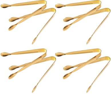 8 Stuks Ijs Tang Serveren Tang Rvs Voorgerechten Suiker Kubus Tang gouden